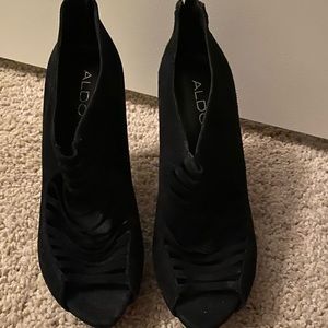 Black Suede Ankle Booties